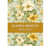 Agenda Mensuel 2026-2027: 2 Ans - du Premier Janvier 2026 au 31 Décembre 2027 - Planning Mensuel - Organisation Personnelle et Professionnelle - Grand Format A4 - Couverture Mate.