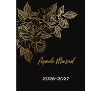 Agenda Mensuel 2026-2027: 2 Ans - du Premier Janvier 2026 au 31 Décembre 2027 - Planning Mensuel - Organisation Personnelle et Professionnelle - Grand Format A4 - Couverture Mate.