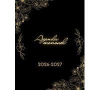 Agenda Mensuel 2026-2027: 2 Ans - du Premier Janvier 2026 au 31 Décembre 2027 - Planning Mensuel - Organisation Personnelle et Professionnelle - Grand Format A4 - Couverture Mate.
