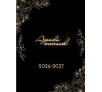Agenda Mensuel 2026-2027: 2 Ans - du Premier Janvier 2026 au 31 Décembre 2027 - Planning Mensuel - Organisation Personnelle et Professionnelle - Grand Format A4 - Couverture Mate.