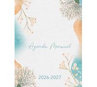 Agenda Mensuel 2026-2027: 2 Ans - Planning Simple sans Heures en Français - Idéal pour le Travail ou les Études - du Premier Janvier 2026 au 31 Décembre 2027 - Grand Format A4 - Couverture Mate.