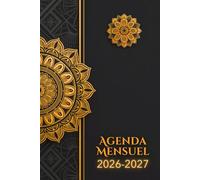 Agenda Mensuel 2026-2027: 2 Ans - Planning Simple sans Heures en Français - Idéal pour le Travail ou les Études - du Premier Janvier 2026 au 31 Décembre 2027 - 24 Mois - Format A5 - Couverture Mate.