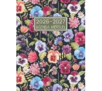 Agenda Mensuel 2026-2027: Calendrier de 2 Ans de Janvier 26 à Décembre 27 - 1 Mois sur 2 Pages || Planificateur Organisateur de 24 Mois avec Jours Fériés || Grand Format - Français