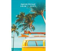 Agenda mensuel 2026-2027: Planificateur 24 mois | Calendrier mensuel de janvier 2026 à décembre 2027 | Thème Voyages - Format A5