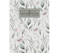 Agenda Mensuel 2026-2028: Planificateur Organisateur de Trois Ans de Janvier 26 a Décembre 28 || 36 Mois Calendrier avec Jours Fériés - 1 Mois sur 2 Pages || Grand Format - Français