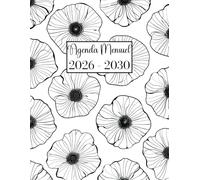 Agenda Mensuel 2026-2030: A4, Cinq ans, de janvier 2026 à décembre 2030