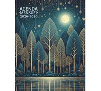 Agenda Mensuel 2026-2030: Grand Planificateur et calendrier sur 5 ans, de janvier 26 à décembre 30, avec liste de choses à faire, dates importantes et plus encore