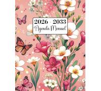 Agenda Mensuel 2026-2033: A4, Huit ans, de janvier 2026 à décembre 2033