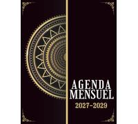 Agenda Mensuel 2027-2029 trois ans: Planificateur 36 Mois, Du 1 janvier 2027 jusqu'a le 31 Décember 2029