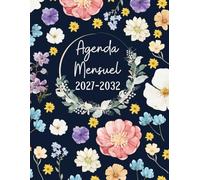Agenda Mensuel 2027-2032 six ans: Planificateur 72 Mois, Du 1 janvier 2027 jusqu'a le 31 Décember 2032,|Théme: Roses |