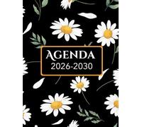 Agenda Mensuel 5 ans 2026-2030: Planificateur de 60 Mois | de Janvier 2026-Décembre 2030 | 1 mois sur 2 pages | Organisateur Français | Grand Format A4 | 155 Pages.