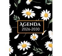 Agenda Mensuel 5 ans 2026-2030: Planificateur de 60 Mois | de Janvier 2026-Décembre 2030 | 1 mois sur 2 pages | Organisateur Français | Grand Format A4 | 155 Pages.