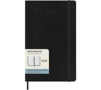 Agenda Moleskine 2026 Mensual Large Negra Tapa Blanda