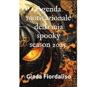 Agenda motivazionale della mia spooky season 2025 edizione tascabile con sfondi interni tema halloween e copertina con zucca