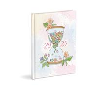 Agenda organizador 2025 enero-diciembre 2025 tapa dura, semanal, reloj de arena