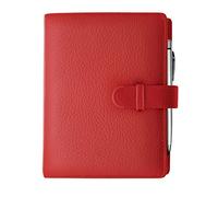 Agenda organizador Exacompta Exatime 17 Cali Becerro llena - 190 x 150 mm - Enero 2016 A Enero 2017 - envejecida 2016, color rojo
