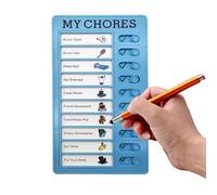 Agenda Para Niños - Mesa De Trabajo Diario Con Rastreador De Hábitos De 93G, Conjunto De Repuesto De Cartón, Organizador Multifuncional Para Rutina | Panel De Actividad Para Enseñar