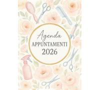 Agenda parrucchieri per appuntamenti 2026 : 1 Settimana = 2 Pagine A4, Orario dalle 7:00 alle 21:00 | Intervalli di 10 minuti | 12 mesi da gennaio a dicembre 2026.