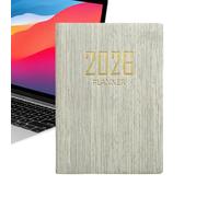 Agenda pequeña 2026 - Agenda A7 versión en inglés - Agenda de 365 días en inglés, para notas de presupuesto de objetivos, trabajo, universidad, negocios, lugar de trabajo, adultos, hombres y