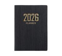 Agenda pequeña compacta 2026, agenda A7 versión en inglés, calendario de 365 días de 3.5 x 5.5 pulgadas con cubierta duradera, cuaderno organizador diario, planificador de objetivos y horarios con