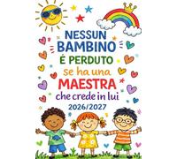 Agenda per Maestra 2026/2027: Idee Regalo Maestre Fine Anno, Pianificatore Settimanale