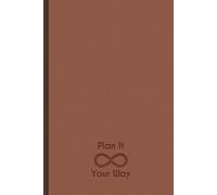 Agenda Perpétuel: Planification annuelle, mensuelle et hebdomadaire | Sans date | En français | Suivi des habitudes et objectifs | Format A5 | Couverture imprimée style cuir - Brun clair