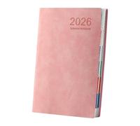 Agenda planificador - 2026 Task Organizer Journal, A5 Hardcover Aesthetic Design, Structured Daily Writing Layout | Meal Tracker, Fitness Business Record, College Study Supplies for Time