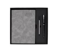 Agenda Planner Notebook - 2026 Task Organizer Journal, A5 Hardcover Aesthetic Design, Structured Daily Writing Layout | Meal Tracker, Fitness Business Record, College Study Supplies for Time
