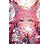 Agenda pour Fille Kawaii: UN JOUR PAR PAGE | Format Standard 12x17 cm | Pour enfant - Elève de Primaire ou Collège CP, CE1, CE2, CM1, CM2 | Organiseur ... jour | Chibi, Anime, Cute, Manga, Rose Girly