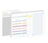 Agenda práctica 2026 | 12 blocs de citas con 600 hojas de citas | DIN A7 6 citas por nota para médicos, naturópatas, fisio, masajes, estudios, cosméticos | Aparatos de oficina