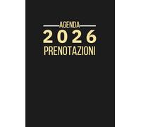 Agenda Prenotazioni Ristorante 2026: 2 Pagine Per Giorno, 365 Giorni - Per Ristoranti, Hotel, Bistrot, Caffetterie, Giornaliera A4 grande, effetto pelle.