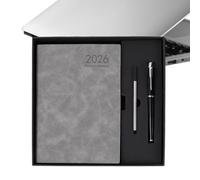 Agenda profesional, agenda 2026, cuaderno de tareas y organización, formato A5 rígido de 12 meses, para notas y planificación para empresarios adolescentes, estudiantes y profesores masculinos