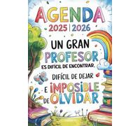 AGENDA PROFESOR 2025 2026: Regalos Originales Para Profesores | Planificador Calendario Semana Vista Para profes