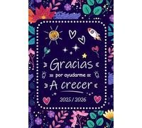 Agenda Profesora 2025 2026 A5: Regalo profesores fin de curso | Escuela primaria y guardería