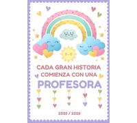 Agenda Profesora 2025 2026: Regalo para maestra de infantil, escuela primaria y guardería | Planificador semanal