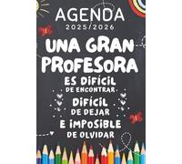 Agenda profesora: Regalos originales para profesores primaria guarderia fin de curso