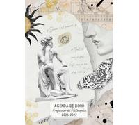 Agenda Professeur de Philosophie: Carnet de bord A4 pour les enseignants, semainier et mensuel