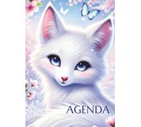 Agenda Renard: College, Primaire | Journalier Scolaire Une page par Jour | Fille Ado 7 ans, 8 ans 9 ans 10 ans | 12x17 cm | cp ce1 ce2 cm1 cm2 | ... | blanc rose pastel violet parme, mauve