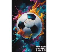 Agenda Scolaire 2024-2025 Foot: Planificateur journalier, pour Etudiant de Primaire, Collège, Lycée, 4 jours par page, petit Format 15,24 x 22,86 cm, Couverture souple