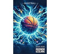 Agenda Scolaire 2025 2026 Basketball: Organiseur journalier │ Ballon de Basket │ 1 page par jour │ Rentrée des élèves sportifs │ Primaire, Collège, Lycée, Étudiant │ Fille, Garçon