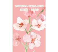 Agenda scolaire 2025 - 2026 : cahier de texte et de devoirs pour étudiants, élèves de primaire, collège et lycée - Couverture florale - Fleurs en aquarelle