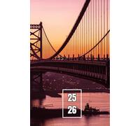 Agenda scolaire 2025 - 2026 : cahier de texte et de devoirs pour étudiants, élèves de primaire, collège et lycée - Couverture pont Golden Gate - San Francisco, USA