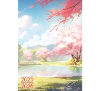 Agenda Scolaire 2025-2026: Cerisier en Fleur du Japon Manga | Journalier (une page par jour) | 12x17 cm | Format A5 | Sept 2025 - juil 2026 | Collège, lycée & étudiant | Ado garçon & fille | Anime