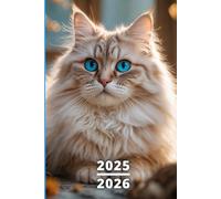 Agenda Scolaire 2025 2026 Chat: 1 jour par page, carnet organiseur journalier étudiant primaire collège lycée - garçon et fille