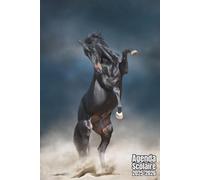 Agenda scolaire 2025 2026 Cheval Noir: Organisateur Scolaire , Une semaine sur 2 pages , Primaire, Collège, Lycée pour Fille et Garçon , Enfant , Adulte