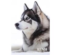 Agenda scolaire 2025 2026 Chien Husky: Organisateur et Planificateur Journalier avec Heure | 1 Jour Par Page