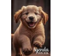 Agenda Scolaire 2025-2026: Chien | Journalier (une page par jour) | 12x17 cm | Format standard | Sept 2025 - juil 2026 | Primaire & collège | Fille | ... & animaux | Chiot mignon & kawaii | Français