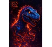 Agenda Scolaire 2025-2026: Dinosaure dans les Etoiles | Journalier (une page par jour) | 12x17 cm | Format A5 | Sept 2025 - juil 2026 | Primaire & collège | Garçon gamer | Dragon & tyrannosaure