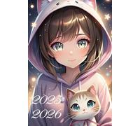 Agenda Scolaire 2025 2026: Fille Kawaii Manga | Format A5 | Couverture souple rose | Collège et Lycée | Ado garçon & fille | Anime & Kpop