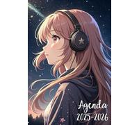 Agenda Scolaire 2025 2026: Fille Kawaii Manga | Journalier (une page par jour) | Format A5 | Couverture souple rose | Collège et Lycée | Ado garçon & fille | Anime & Kpop